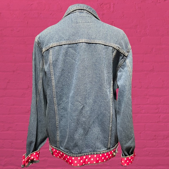 Wrangler Hero Cute Modified Denim Jacket! M/L - Picture 6 of 7